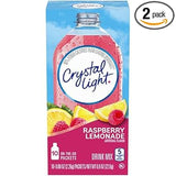 Crystal Light Single-Serve Packets – Clutter-Free Water Flavoring for a Clean Countertop Lifestyle, Raspberry Lemonade