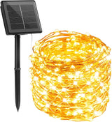 Minetom Solar Patio Lights, 33Ft 100 LED Romantic Valentine's Day Gift for Couples and Garden Lovers