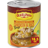 Old El Paso Microwave-Ready Chicken Tortilla Soup for Dorm Room Dinners, 18.5 oz