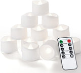 Homemory Soft Flicker LED Votives – Stress Relief Ambiance for Bath Time, Yoga Corner, and Meditation Space