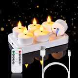 Homemory Battery Tea Lights for Power Outage and Emergency Use, Smokeless and Cool to Touch