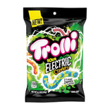Trolli Electric Crawlers Candy – Soft Chewy Sour Worms for Halloween Handouts and Party Piñata Fillers