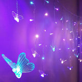 Smokeless Butterfly String Lights with LED – No Fire Risk Pastel Hanging Lights for Bedroom and Playroom