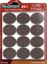 Yelanon 216 Piece Felt Furniture Pad Set - High-Density Floor Protectors Reducing Drag Noise and Unstable Furniture Risks in Family Homes