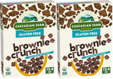 Cascadian Farm Brownie Crunch Cereal – Safe Gluten-Free Breakfast Cereal Picked Up by Tiny Hands, Pack of 2