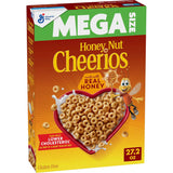 Honey Nut Cheerios, Gluten Free Family Friendly Cereal with Real Honey and Almond, 27.2 oz Pantry Staple