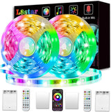 L8star Battery Operated LED Strip Lights – Flameless Mood Lighting for Children's Room, Toy Shelf, and Reading Spot