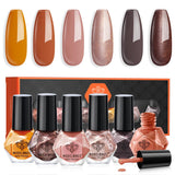 modelones Mini Jelly Nail Polish Set – Mindful DIY Manicure Kit, Non-Toxic Quick Dry Sheer Shades for Bath Time Pampering Ritual