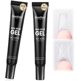 Beetles Gel Nail Tips 576Pcs Pre-shape Short Almond Etch-X Nail Tips – Housewarming and Birthday Nail Set for Women, Full-Cover Press-On Extensions with 12 Sizes
