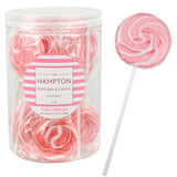 Hampton Popcorn & Candy Company Pink Lollipops Bulk – Pastel Party Accent for Living Room Celebration Tablescapes