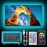 Maylit Bias Lighting for TV and PC – Reduce Eye Fatigue During Long Work Sessions, 20ft USB LED Strip