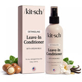 Kitsch Argan Milk Leave In Conditioner Spray – Neutral Scented Leave In for Intentional Hair Care, Uncomplicated Routine