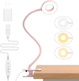 iZELL Children's Clip Light for Bedtime Reading – Adjustable Warm & Cool Color Modes, Touch Dimmer, No Flame, No Heat