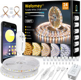 LotusLamp X Dimmable LED Strip – Flameless Ambient Lighting for Nurseries and Pet-Friendly Homes, 100ft