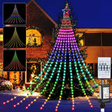 LuminoStar Star Drop Lights – Weatherproof Outdoor Festival Lights for Holiday Yard Displays and Patio Parties
