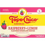 Topo Chico Sabores Raspberry with Lemon – Real-Fruit Sparkling Water for Balanced Lifestyle and Weight Management, 12oz 8pk