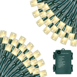 HolidayAura Holiday Lights Gift Set – Easy Setup Battery Powered String Lights for Parents, Grandparents, and Apartment Dwellers