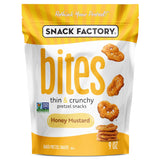 Snack Factory Honey Mustard Bites, 9 Oz Bag – Resealable 9 Oz Bag to Stock the Shared Office Pantry