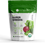 Kate Naturals Organic Super Greens Powder – Fast Acting Superfood for Study Sessions, Workday Smoothies and Post Workout Recovery