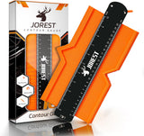 JOREST Connectable Contour Gauge (10+5 Inch) – Precision Angle Measuring Tool for Contractors Tracking Multiple Projects a Day
