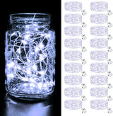 btfarm Battery Fairy Lights 30 Pack – 1.5V Low Voltage Waterproof LED String Lights, Worry-Free Alternative to Candles for Bedroom and Bath, Warm White