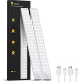 LUMIORA Dimmable Under Counter Light – Mood Lighting Bar for Kitchen and Pantry, White or Warm White Finish, 2 Pack