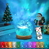 HYTIB 18-Color Crystal Table Lamp – Cozy Ambient Lighting for Dorm Room and Apartment, 216 Effects with Remote