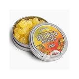 Iconic Candy Retro Sours Hard Tangy Candy Tin – Patio Day Sour Candy Treat, Tangerine Reusable Tin