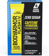 BODYARMOR Flash IV Electrolyte Packets – Less-Is-More Electrolyte Solution for Intentional Lifestyles, Zero Sugar Clean Label