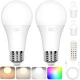 LuminWick Battery Powered A19 Bulb – Stylish Home Ambiance Light for Dining Room, Meditation Corner, and Hallway