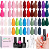 Beetles Signature Gel Polish Kit – Luxury DIY Manicure for Elevated Vanity with Matte Glossy and Glitter Top Coats and Curated Tools