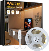 PAUTIX COB LED Strip with Motion Sensor – Less-Is-More Stair Handrail Hidden Light, 5V USB Cuttable COB LED Strip
