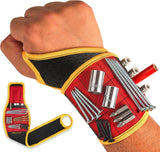 BINYATOOLS Magnetic Wristband – Drop-Free Fastener Holder to Prevent Ladder Accidents and Puncture Injuries