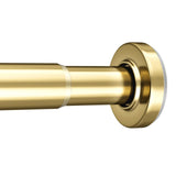AmazerBath Nickel Tension Curtain Rod – Clean Line Tension Mount for Restrained Apartment Bathrooms, Adjustable 31-75 in