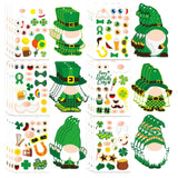 Totorlodge Shamrock Peel-and-Stick Decals – Waterproof St Patrick Decoration for Water Bottles, Mirrors, and Patio Doors