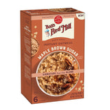 Bob's Red Mill Whole Grain Instant Oatmeal Maple Brown Sugar – Nutritious Gym-Bag Fuel for Post-Workout Recovery, 6 Packets
