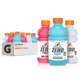 Gatorade G Zero Sports Drink – Sugar-Free Focus Hydration for Commutes and Long Study Hours, 12 Fl Oz Pack of 18