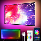 GIPOYENT Smart TV Bias Lighting - Comfortable Dark-Room Viewing Experience, Eye-Friendly RGB Backlight Strip