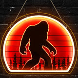 Cryptid Co. Sasquatch Neon Light – Last Minute Christmas Gift for Bigfoot Fans, Dimmable Cryptid Sign for Game Room and Den