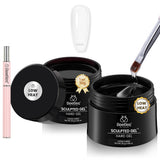 Beetles Builder Gel Nail Kit – All-in-One Birthday Gift Set for Her, 3 Color Hard Gel Extension Starter