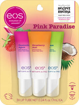 eos Pink Paradise Super Balm Minis – Parent-Approved Beauty Set for Dorm Room & Backpack, Sensitive Skin Formula