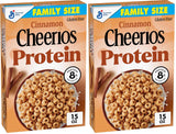Cheerios Protein Cereal, Cinnamon – Gluten-Free Breakfast Bowl to Fuel Mindful Mornings, 2-Pack