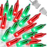 LAMPHOME Child Friendly String Lights 100 Count, Incandescent Mini Bulbs with Spare Bulbs for Safe Family Holiday Use