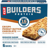 CLIF BUILDERS 16g Protein Bar - Lightweight Peanut Butter Chocolate Snack for Long Outdoor Outings and Adventure Packs