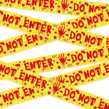 OHOME Kids Halloween Birthday Tape - 82 Foot Tear Resistant Caution Banner for Trunk-or-Treat and Family Party Room