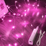 Lakumu Mini LED String Lights Warm White – 8 Mode Twinkle Lights for Cozy Living Room and Bedroom Vignette Styling