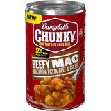 Campbell's Chunky Chili Mac Soup, 18.8 oz Can – Ready-to-Eat Pantry Meal for Camping Coolers and Stadium Parking