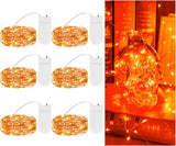 TingMiao Low Heat Fairy Lights – Safe Around Bedding and Curtains, 6 Pack 7.2 ft Starry LED Set