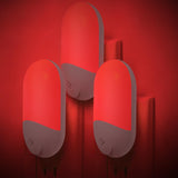 LumiRed Understated Red Night Light for Whole Home Coverage, Retains Second Outlet Clean Design 4-Pack