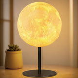 Ehobroc Moon Lamp – Decorative Nightstand Lamp for Shelf Styling, Realistic Moon Surface
